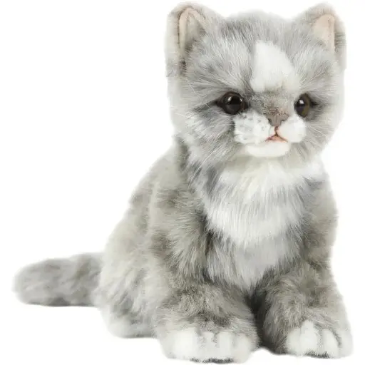 Мягкая игрушка Hansa Жаккардовый серый котенок 19 см (7063)