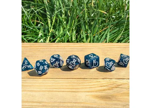 Набір кубиків Shimmering Llama Dice Set , 7 шт. (SLLA3F) - фото 8