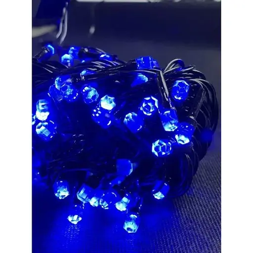 Новорічна гірлянда Рубін 6 м 100 Синіх лампочок - фото 1