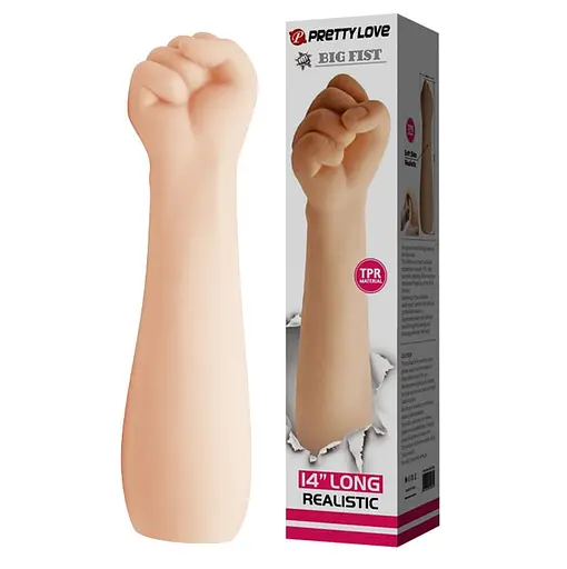Рука для фістингу Pretty Love Big Fist 14'' 36 см тілесний - фото 6