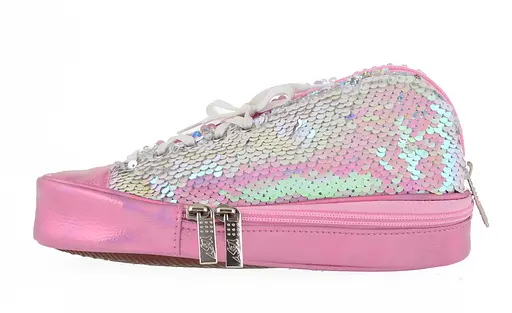 Шкільний пенал м'який Yes TP-24 ''Sneakers with sequins'' pink - фото 1