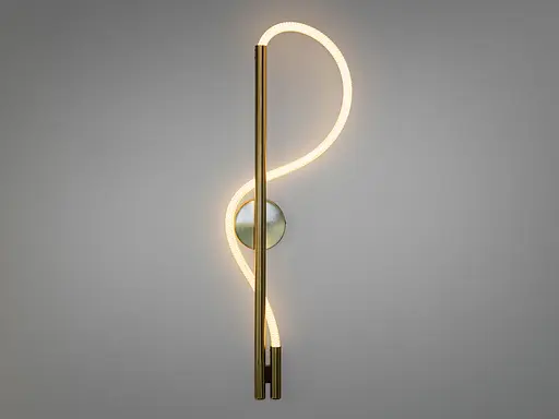 Якісний світлодіодний настінний світильник Мотузка, 14W, бронза - фото 2