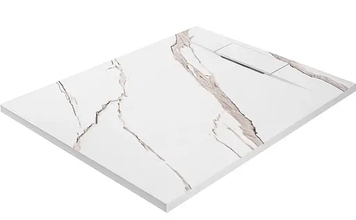 Душевой поддон Rea Bazalt 90x120 carrara white REA-K7001 Мрамор - фото 1