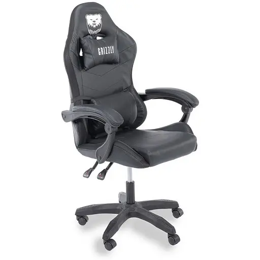 Геймерское кресло Grizzly с RGB LED подсветкой 12 режимов черное