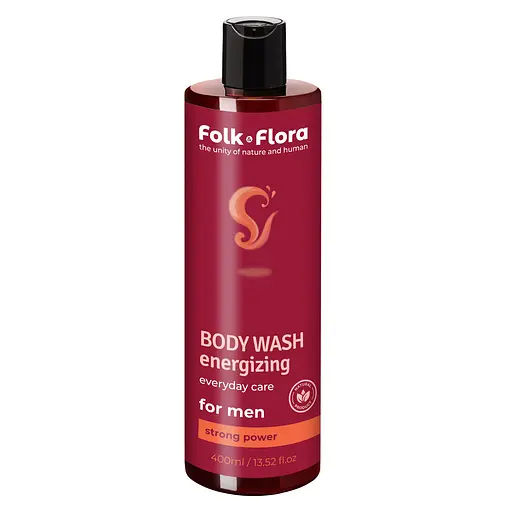 Мужской гель для душа Folk&Flora Энергизирующий 400 мл - фото 1