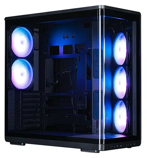 Корпус Zalman P60 Tempered Glass без БЖ Black (P60BLACK) - фото 1