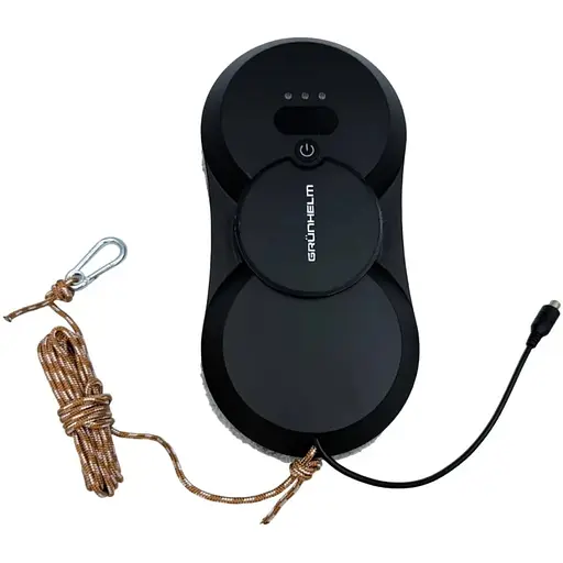 Робот для миття вiкон Grunhelm GRH-RN2-18B круглий 3 режими 50 мл чорний (147804) - фото 4