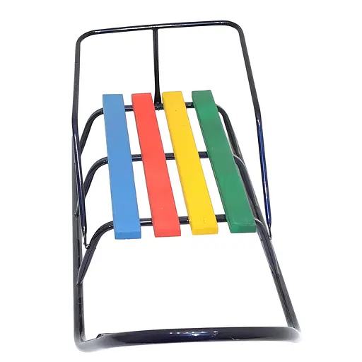 Санки «Класик-2» с круглыми полозьями, 90х40х36, синие - фото 2