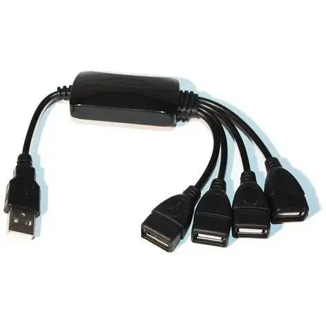 Хаб Usb Lapara LA-UH803-A, черный, Usb 2.0 - 4xUsb 2.0 - фото 1