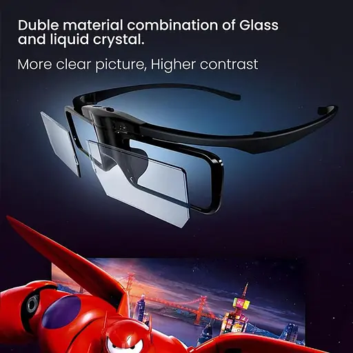 Перезаряджувані активні 3D-окуляри JMGO підтримка лише 3D-проекторів JMGO DLP-Link Laser TV - фото 6