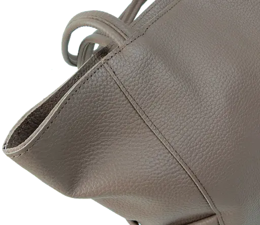 Женская кожаная сумка на двух ручках Borsacomoda коричневая sum0028734 - фото 8