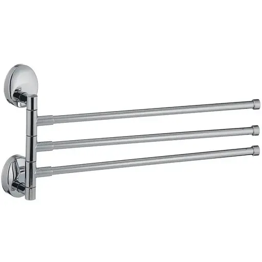 Тримач для рушника Zerix LR3313 LL1443 з 3 поворотними планками Хром - фото 1