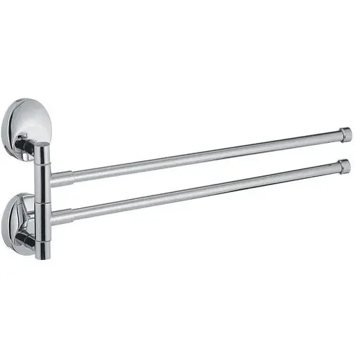 Тримач для рушника Zerix LR3312 LL1442 з 2 поворотними планками Хром - фото 1