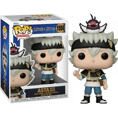 Фігурка Funko Pop Чорна конюшина Аста з Неро Black Clover Asta With Nero 10 см FP BC AW 1550 - фото 1