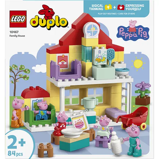 Конструктор LEGO DUPLO Peppa Pig Сімейний будинок 84 деталі (10467 - фото 1