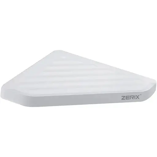Полка угловая Zerix пластиковая A8021 ZX2815, Белый - фото 1