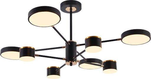 Люстра світлодіодна акрилова Sirius B X13288/8 BK+FGD - фото 3