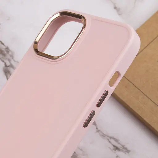 Чохол Epik TPU Bonbon Metal Style для Apple iPhone 14 Plus 6.7 Рожевий/Light pink - фото 5