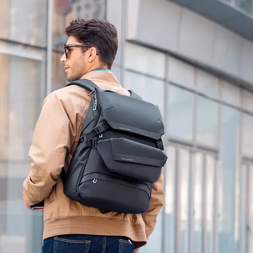 Рюкзак Mark Ryden для ноутбука 15.6 дюймов MR2859 с сумкой-бананкой 2 в 1 Черный - фото 7