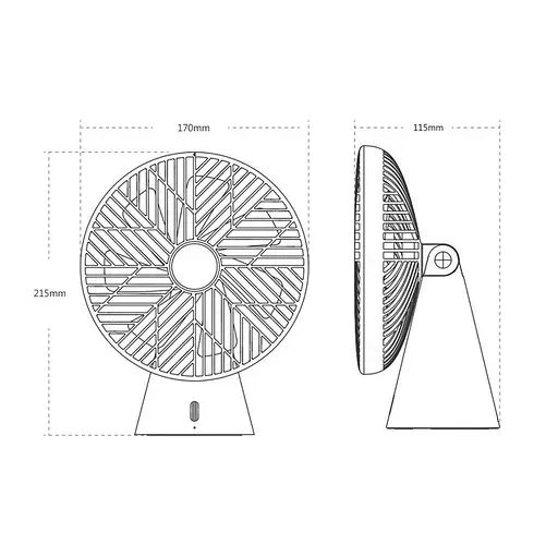 Вентилятор портативный Sothing Forest Desktop Fan (DSHJ-S-1907) красный - фото 2