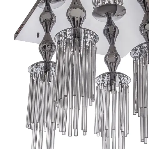 Люстра потолочная Brille галогенная G9 40W CH (BR-01301C/4) - фото 3