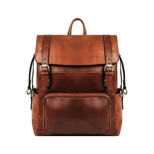 Кожаный рюкзак Time Resistance 35х40х15 см sum0028460 - фото 1