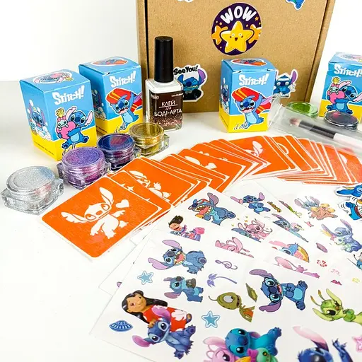 Набор для био-тату "Wow Box Стич" Fresh Tattoo wow-box-stich-5 для 5 детей - фото 2