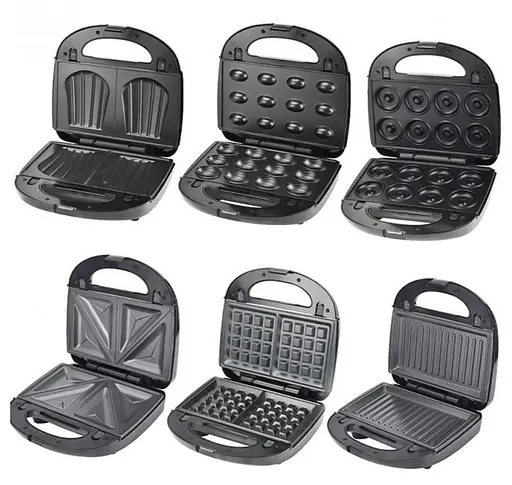 Мультимейкер 6 в 1 (мультипекар) Sokany SK-908 750 Вт Чорний