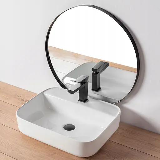 Змішувач для умивальника Rea Fenix ​​low black чорний низький REA-B7894 Чорний - фото 3