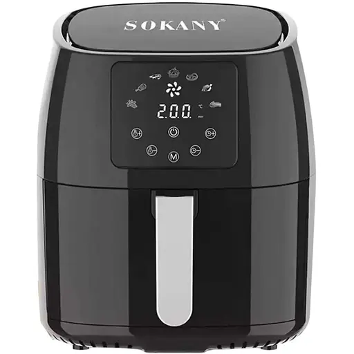 Аэрофритюрница безмасляная Sokany SK-8018 5л электрическая с сенсорным управлением, таймер 1400Вт - фото 1