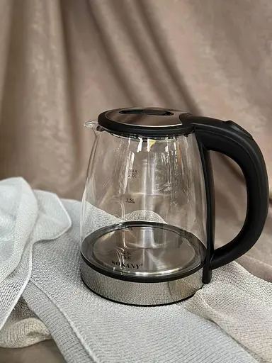 Електрочайник Sokany​​​​​​​ SK-SH-1098 електрочайник с подстветкой Прозрачный 2 л 1500 Вт - фото 2