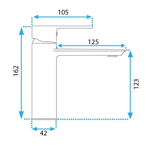 Змішувач для умивальника Rea Veneta хром низький REA-B6416 Хром - фото 5