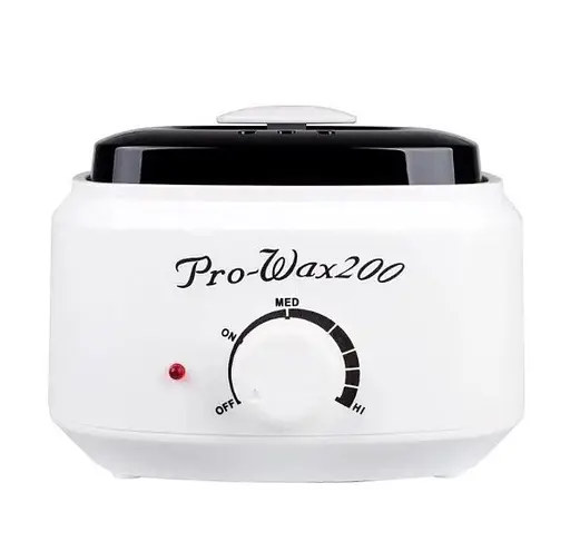 Воскоплав банковий Pro Wax 200 для депіляції нагрівач для воску з терморегулятором Біло Чорний - фото 1