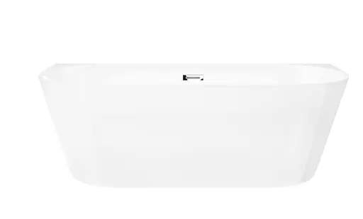 Ванна акрилова окремостояча Corsan Mono 160x75 пристінна E-029L Білий - фото 8