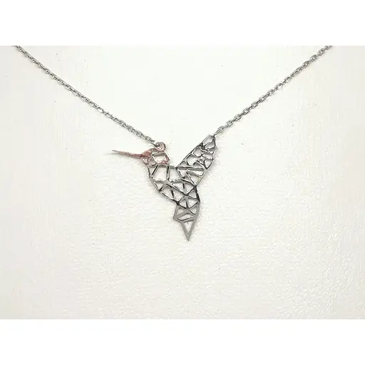 Срібне кольє Qvaliz Колібрі. 908-01127 - фото 2