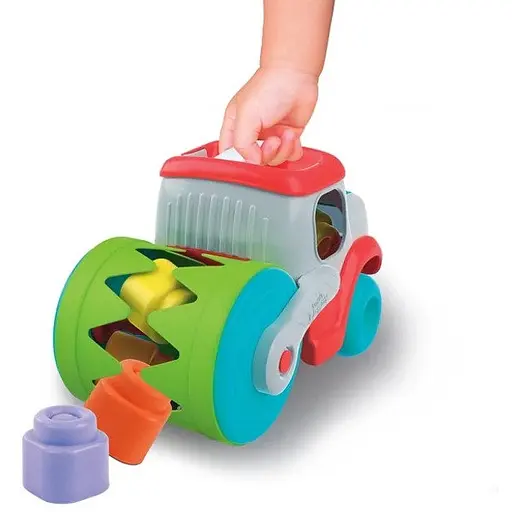 Игрушка-машинка с конструктором Clementoni Soft Clemmy Строительный каток (17495) - фото 3