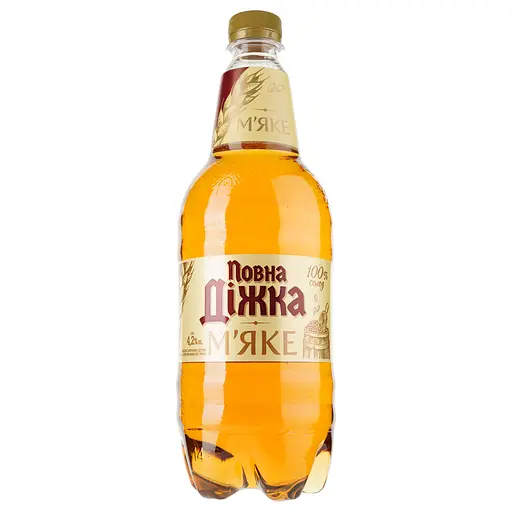 Уцінка. Пиво Повна Діжка М'яке світле 4.2% 0.9 л