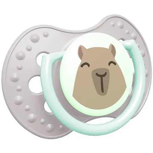 Пустышка силиконовая динамическая LOVI CapiChill 6-18 месяцев 2 шт. голубая (22/933boy) - фото 2