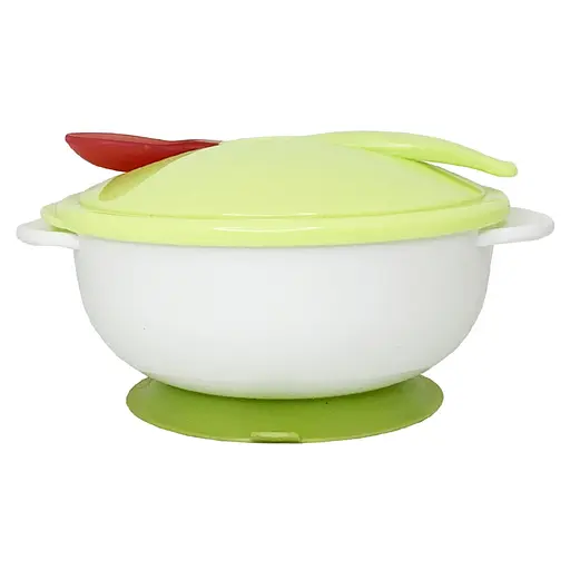 Тарелка на присоске с термоложкой и крышкой MGZ-0101(Green) 250 мл - фото 2