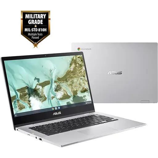 Ноутбук Asus Chromebook CX1 14" FHD 4/64GB N3350 Silver (Open Box) (CX1400CNA-AS44FV) - фото 6