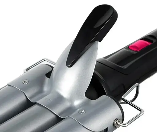 Тройная плойка Domotec MS-481B три волны для создания волн и локонов 3 Barrel Hair Curler 97 Вт Черная - фото 2