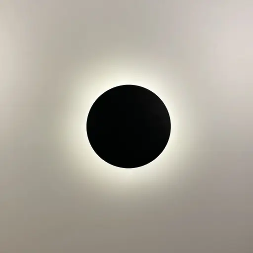 Бра у чорному корпусі Ø 18 см із нейтральним світлом Арт. W 20G-180 BK Line F - фото 4