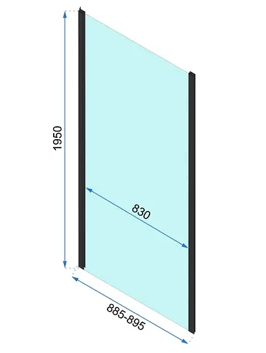 Бічна стінка (модуль) Rea Rapid 90x195 REA-K6422 - фото 2