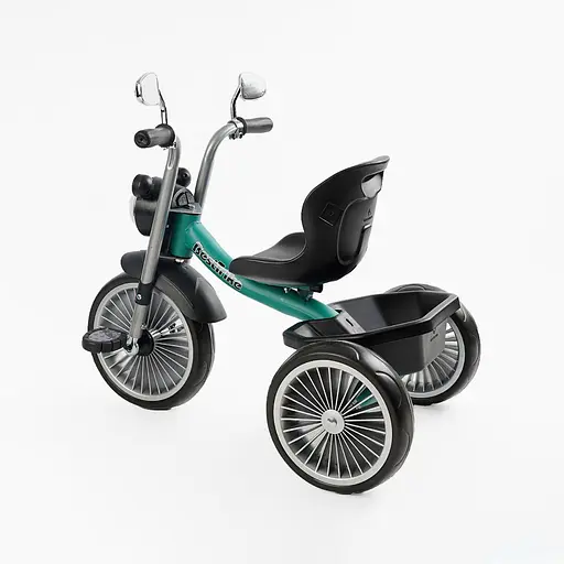 Трехколесный велосипед Best Trike BS-65010 с музыкальной фарой и корзиной зеленый - фото 3