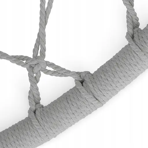 Крісло-гойдалка 4FIZJO Boho Dream 80 см з подушкою, підвісна, плетена Grey (P-5905973404532) - фото 4