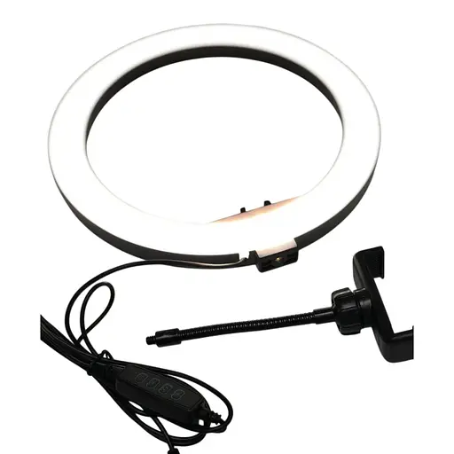Кільцева лампа Ring Fill 26 см з утримувачем для телефону - фото 1