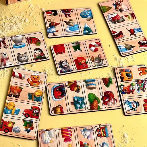 Настільна гра "Доміно-пазл" (ПСД240) PSD240, 28 плашок - фото 2