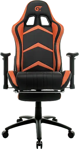 Геймерское кресло GT Racer черное с оранжевым (X-2534-F Black/Orange) - фото 2