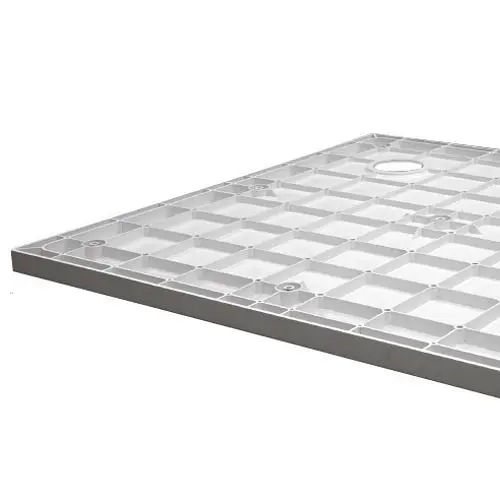 Душевой поддон Eger 80x80 см SMC с панелью и ножками 599-8080R fullset - фото 3