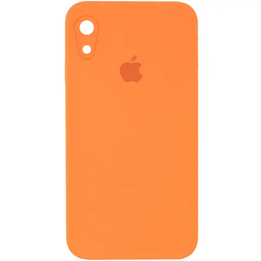 Чохол Epik Silicone Case Square Full Camera Protective AA для Apple iPhone XR 6.1 Помаранчевий
